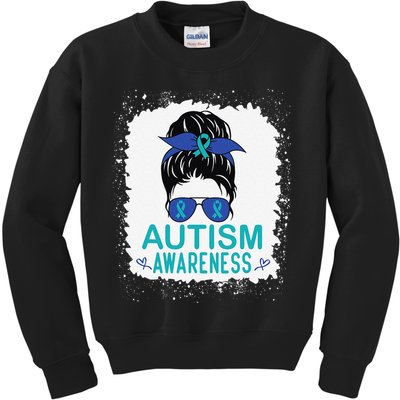 Autism Awareness Women Be Kind Autism Kids Sweatshirt
