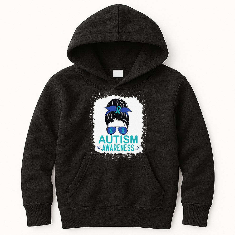Autism Awareness Women Be Kind Autism Kids Hoodie