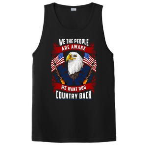 Awake Americans Want Our Country Back Fight For Freedom Usa Gift PosiCharge Competitor Tank