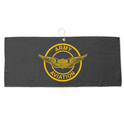 Army Aviation Wings Patch Large Microfiber Waffle Golf Towel