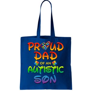 Autism Awareness Wear Proud Dad Of Son Gift Tote Bag