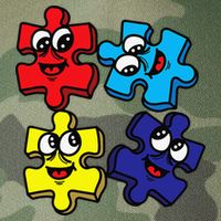 Autism Awareness With Smiling Puzzles Legacy Tie Dye Trucker Hat