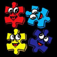 Autism Awareness With Smiling Puzzles Bucket Hat