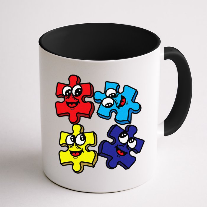 Autism Awareness With Smiling Puzzles Mug