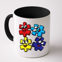 Autism Awareness With Smiling Puzzles Mug