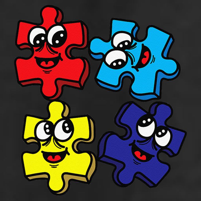 Autism Awareness With Smiling Puzzles Golf Towel