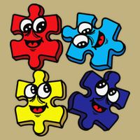 Autism Awareness With Smiling Puzzles Long Sleeve Shirt