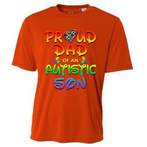 Autism Awareness Wear Proud Dad Of Son Gift Cooling Performance Crew T-Shirt