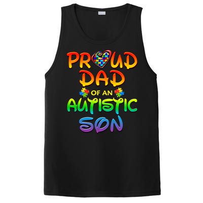 Autism Awareness Wear Proud Dad Of Son Gift PosiCharge Competitor Tank