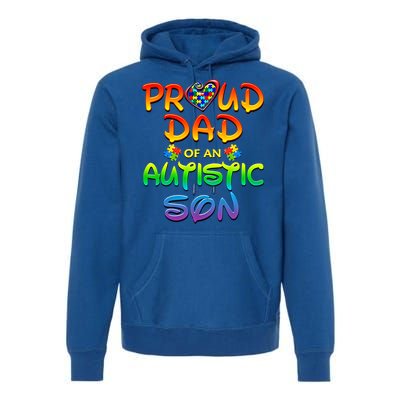 Autism Awareness Wear Proud Dad Of Son Gift Premium Hoodie