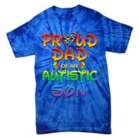 Autism Awareness Wear Proud Dad Of Son Gift Tie-Dye T-Shirt