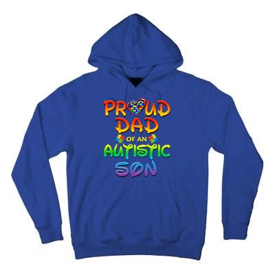 Autism Awareness Wear Proud Dad Of Son Gift Tall Hoodie