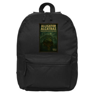 Alligator Alcatraz Where No One Escapes The Swamp 16 in Basic Backpack