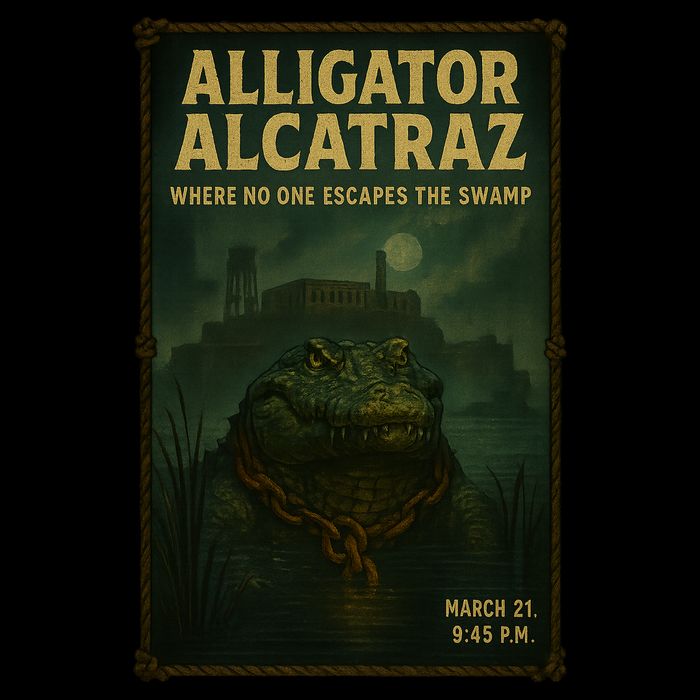 Alligator Alcatraz Where No One Escapes The Swamp 16 in Basic Backpack