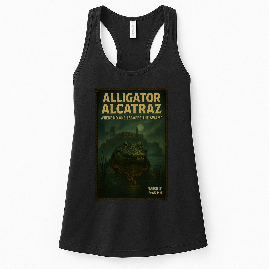 Alligator Alcatraz Where No One Escapes The Swamp Womens Tank Top