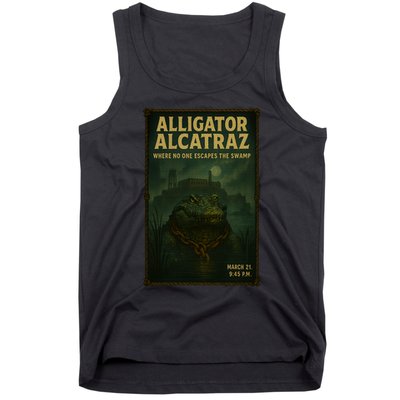 Alligator Alcatraz Where No One Escapes The Swamp Tank Top
