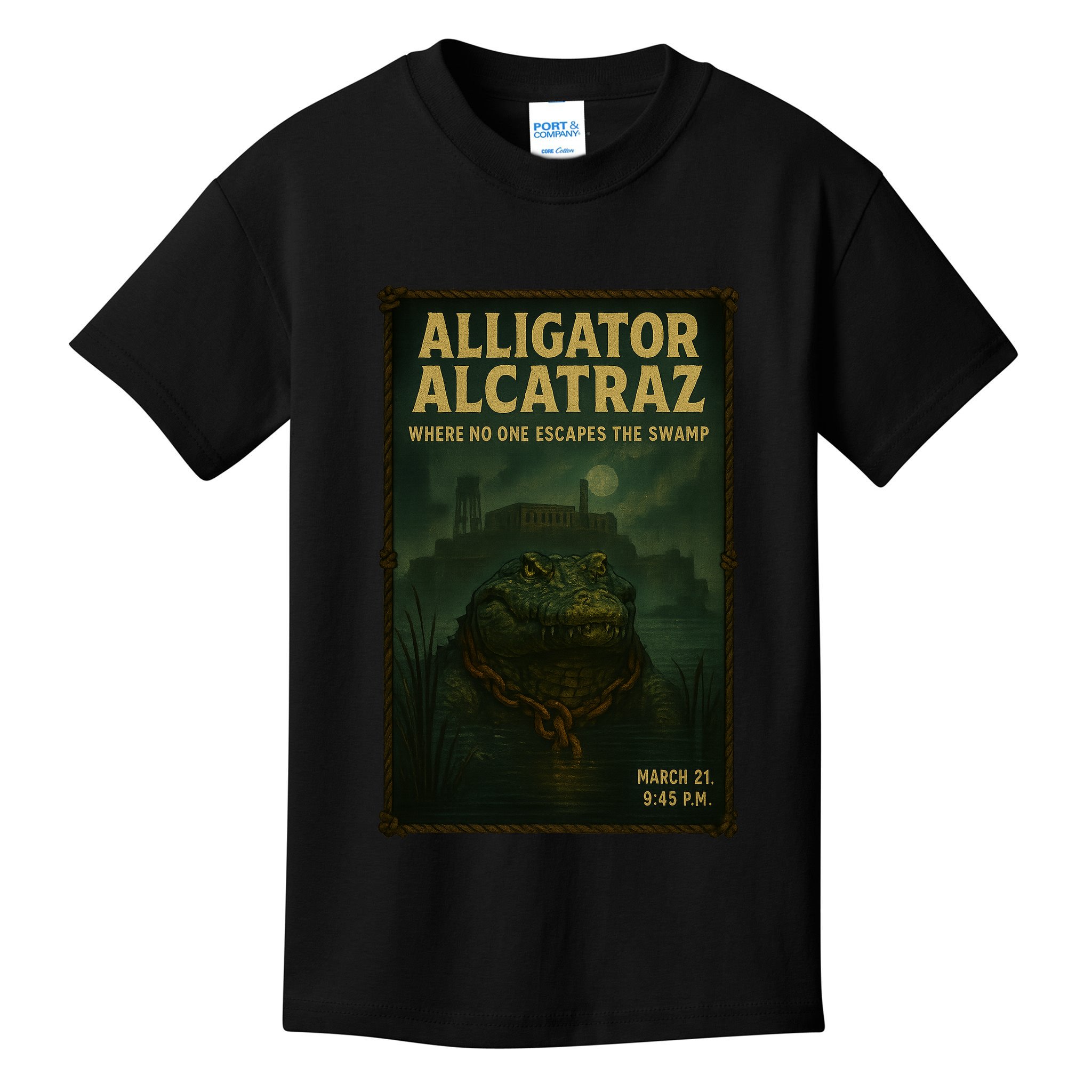 Alligator Alcatraz Where No One Escapes The Swamp Kids T-Shirt