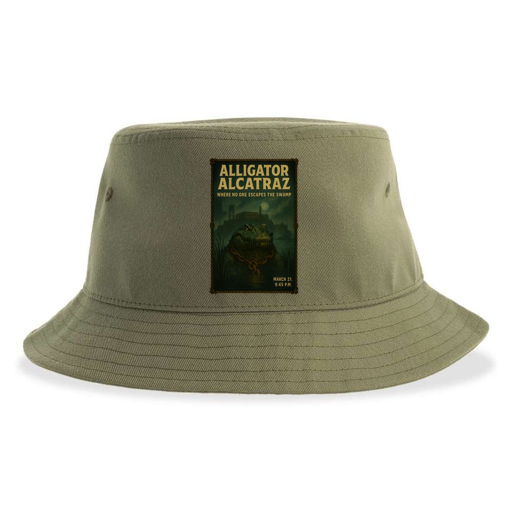 Alligator Alcatraz Where No One Escapes The Swamp Sustainable Bucket Hat