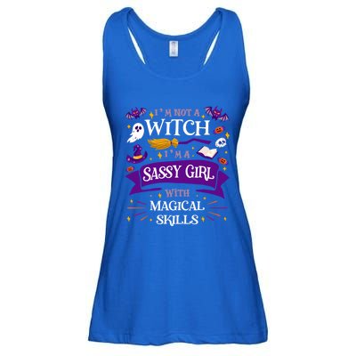 AinT A Witch Sassy With Magical Skills Halloween Teen Gift Ladies Essential Flowy Tank