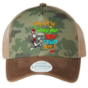 Autism Autist Why Fit In When You Were Born To Stand Out Legacy Tie Dye Trucker Hat