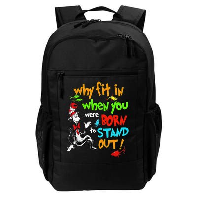 Autism Autist Why Fit In When You Were Born To Stand Out Backpack