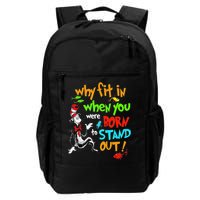 Autism Autist Why Fit In When You Were Born To Stand Out Backpack