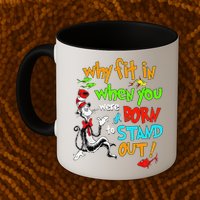 Autism Autist Why Fit In When You Were Born To Stand Out Mug