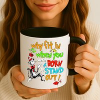 Autism Autist Why Fit In When You Were Born To Stand Out Mug