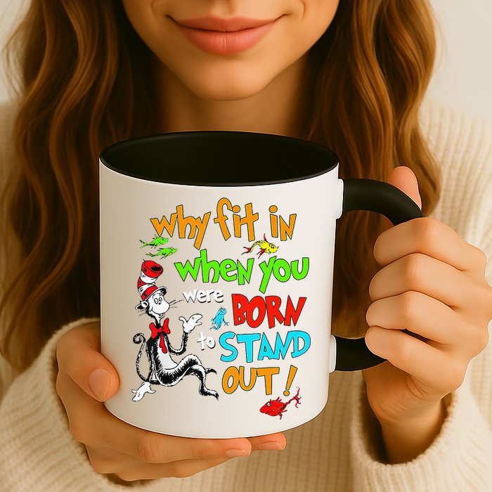 Autism Autist Why Fit In When You Were Born To Stand Out Mug