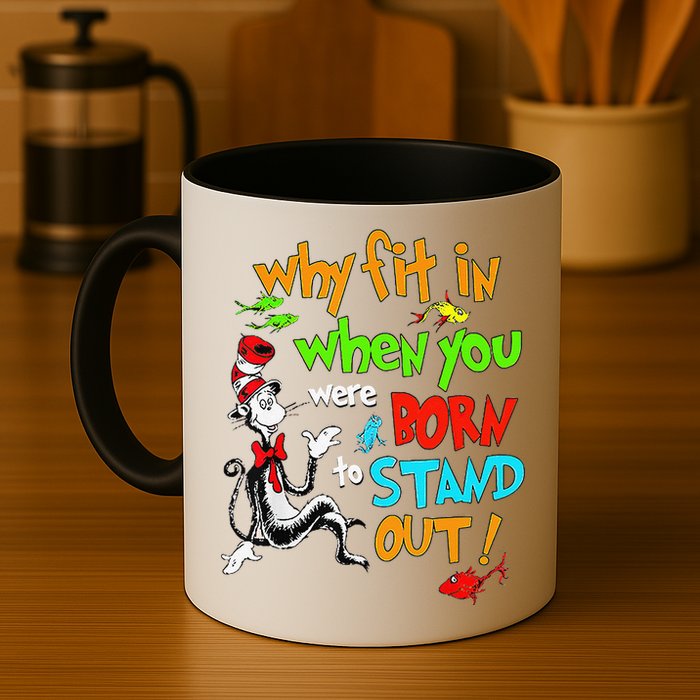 Autism Autist Why Fit In When You Were Born To Stand Out Mug