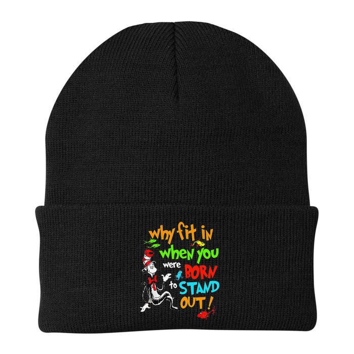 Autism Autist Why Fit In When You Were Born To Stand Out Beanie