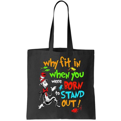 Autism Autist Why Fit In When You Were Born To Stand Out Bag