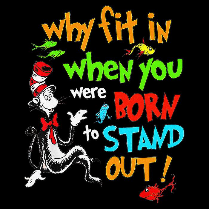 Autism Autist Why Fit In When You Were Born To Stand Out Premium T-Shirt