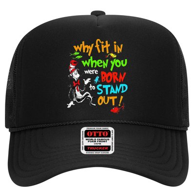 Autism Autist Why Fit In When You Were Born To Stand Out Trucker Hat