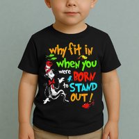 Autism Autist Why Fit In When You Were Born To Stand Out Toddler T-Shirt