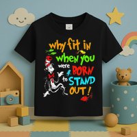 Autism Autist Why Fit In When You Were Born To Stand Out Toddler T-Shirt
