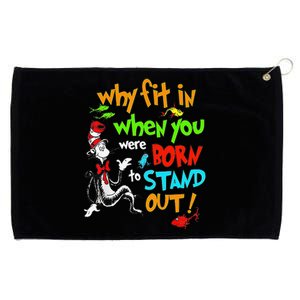 Autism Autist Why Fit In When You Were Born To Stand Out Grommeted Golf Towel