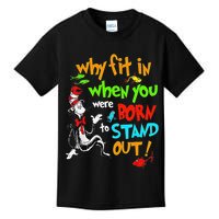 Autism Autist Why Fit In When You Were Born To Stand Out Kids T-Shirt