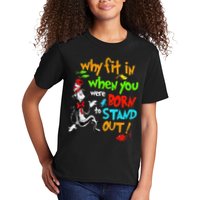 Autism Autist Why Fit In When You Were Born To Stand Out Kids T-Shirt