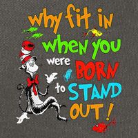 Autism Autist Why Fit In When You Were Born To Stand Out Cotton Canvas Backpack