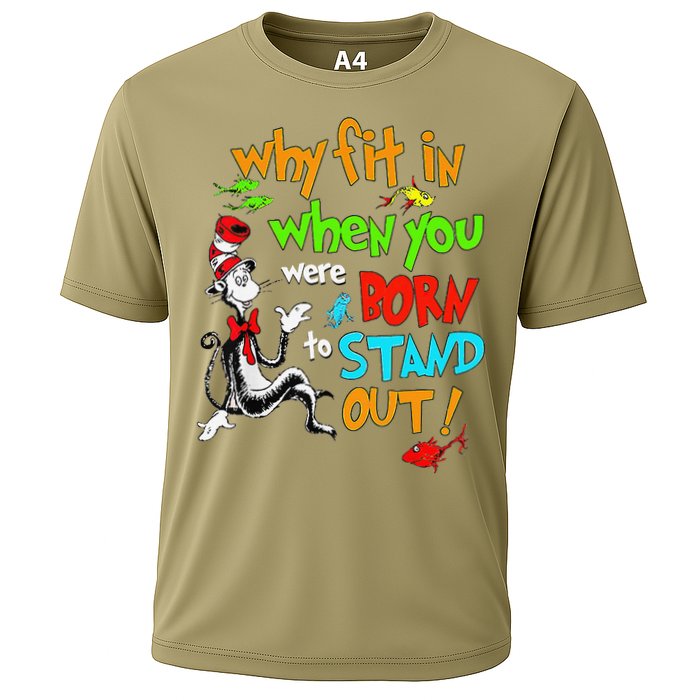 Autism Autist Why Fit In When You Were Born To Stand Out Performance Shirt