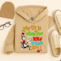 Autism Autist Why Fit In When You Were Born To Stand Out Hoodie