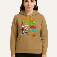 Autism Autist Why Fit In When You Were Born To Stand Out Hoodie