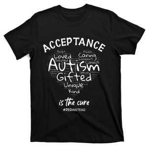 Autism Awareness Wear Red Instead Autism Heart REDinstead T-Shirt