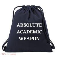 Absolute Academic Weapon Funny Trend Drawstring Bag