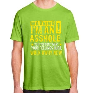 Asshole Assholes Warning Vulgar Profanity Fun Gag Gift Adult ChromaSoft Performance T-Shirt