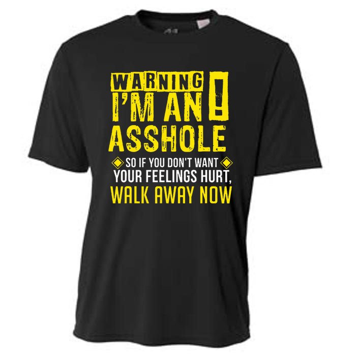 Asshole Assholes Warning Vulgar Profanity Fun Gag Gift Cooling Performance Crew T-Shirt