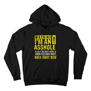 Asshole Assholes Warning Vulgar Profanity Fun Gag Gift Hoodie