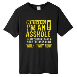 Asshole Assholes Warning Vulgar Profanity Fun Gag Gift Tall Fusion ChromaSoft Performance T-Shirt