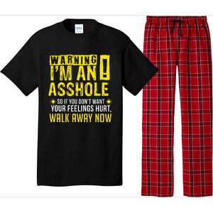 Asshole Assholes Warning Vulgar Profanity Fun Gag Gift Pajama Set